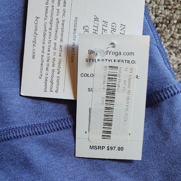 Beyond Yoga Indigo Leggings (M) and Crop Top (S) Set - Picture 5 of 12